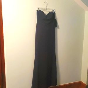 Strapless navy blue formal dress. From Windsor size large